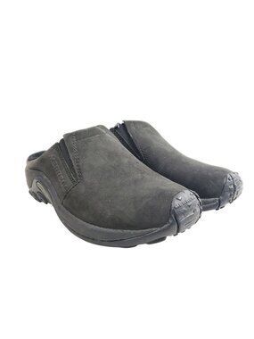 Merrell Womens Size 6 Jungle Slide Black Leather Clogs